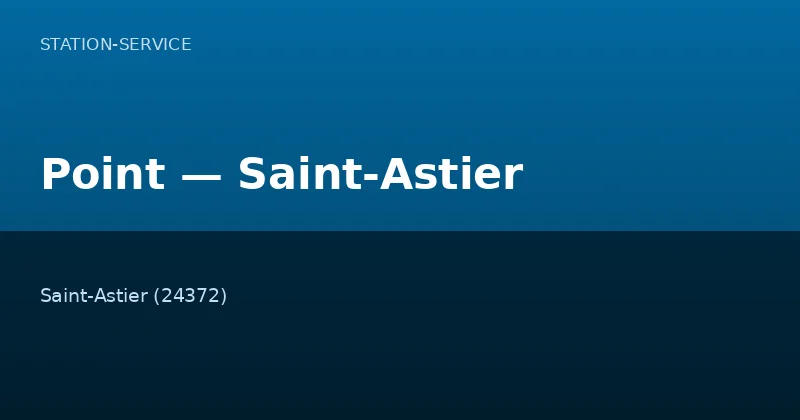 Point — Saint-Astier