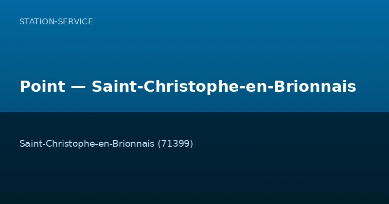 Point — Saint-Christophe-en-Brionnais