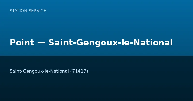 Point — Saint-Gengoux-le-National