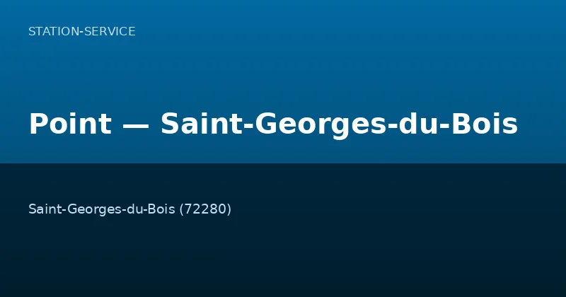 Point — Saint-Georges-du-Bois