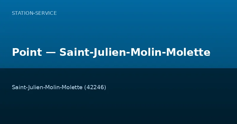 Point — Saint-Julien-Molin-Molette