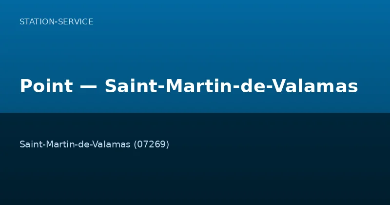 Point — Saint-Martin-de-Valamas