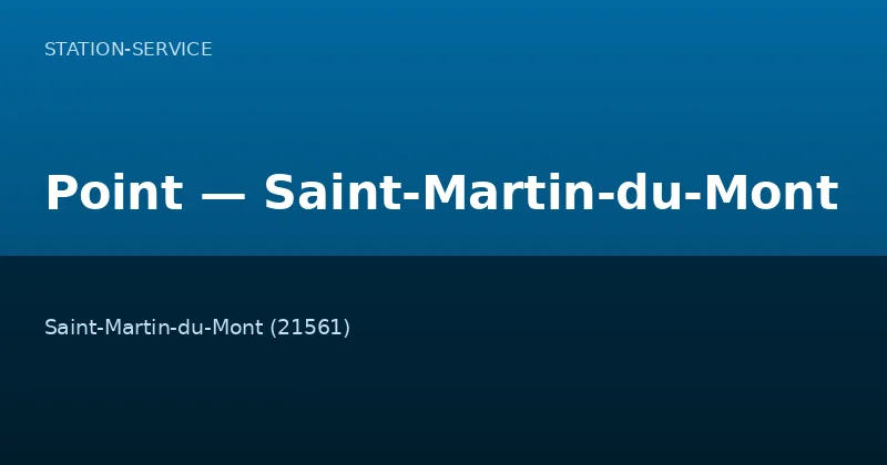 Point — Saint-Martin-du-Mont