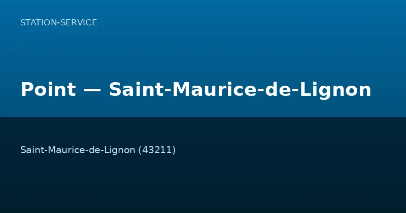 Point — Saint-Maurice-de-Lignon