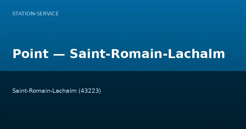 Point — Saint-Romain-Lachalm