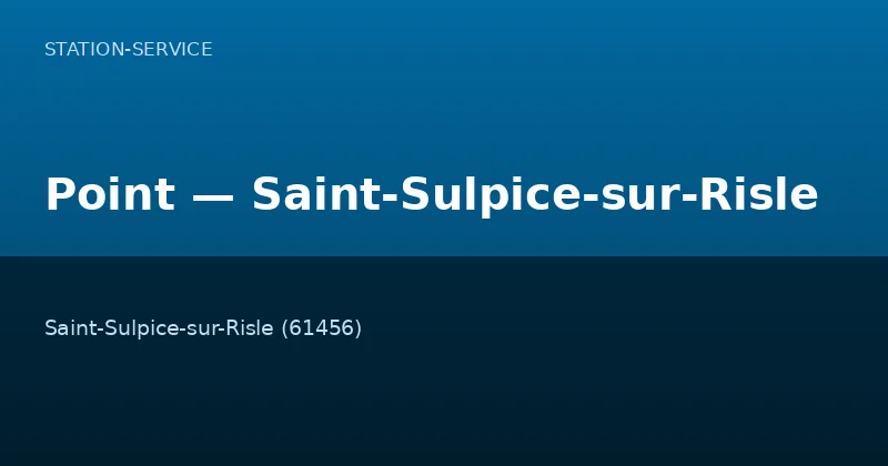 Point — Saint-Sulpice-sur-Risle