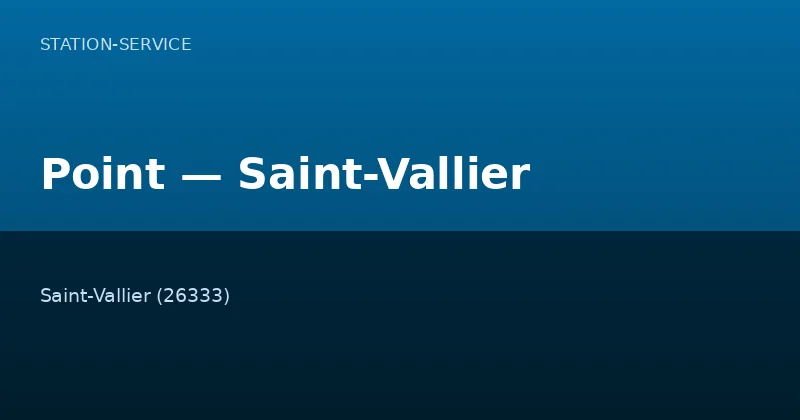 Point — Saint-Vallier