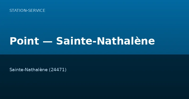 Point — Sainte-Nathalène