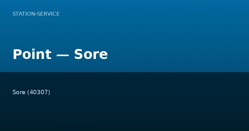 Point — Sore