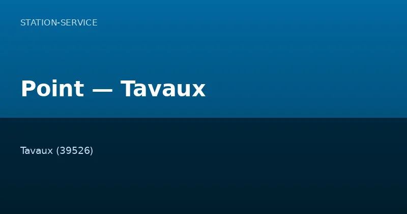 Point — Tavaux