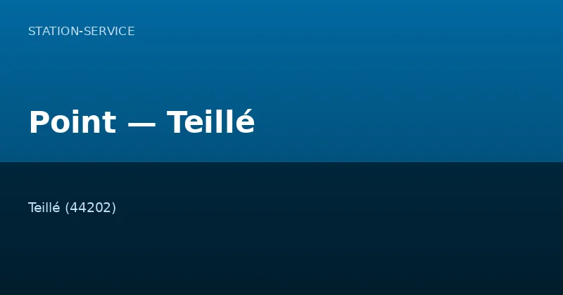 Point — Teillé