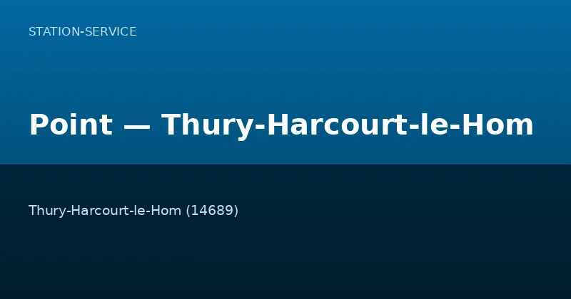 Point — Thury-Harcourt-le-Hom