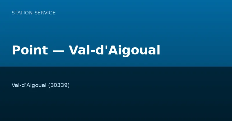 Point — Val-d'Aigoual