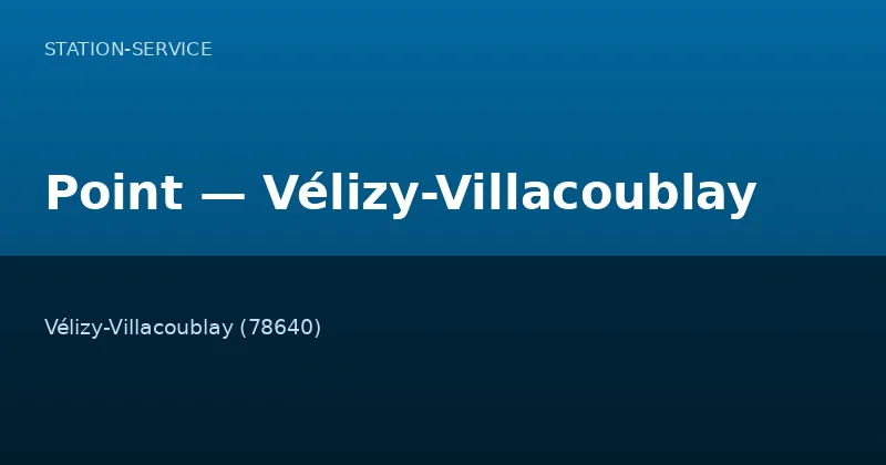 Point — Vélizy-Villacoublay