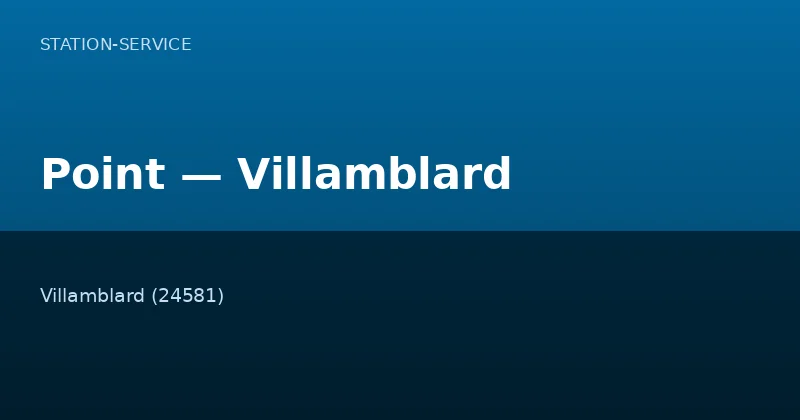 Point — Villamblard