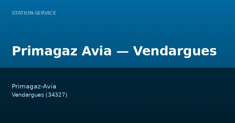 Primagaz Avia — Vendargues