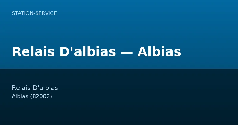 Relais D'albias — Albias