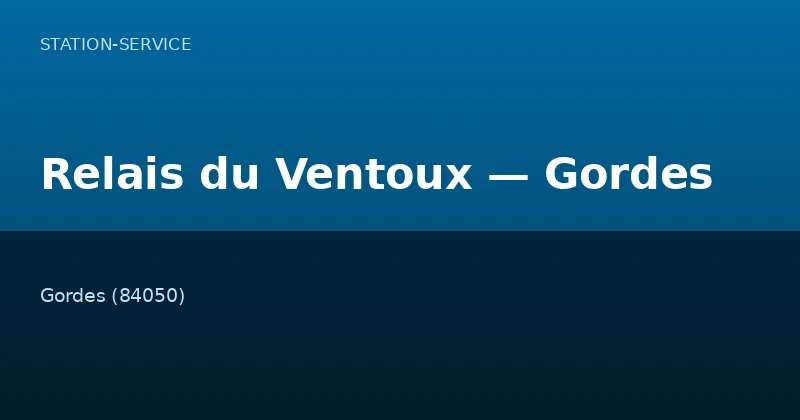 Relais du Ventoux — Gordes