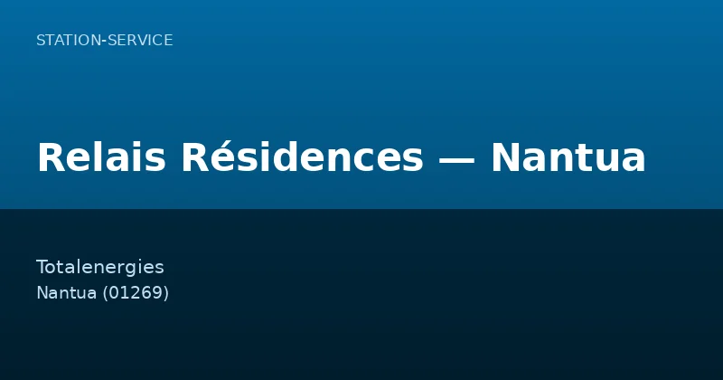 Relais Résidences — Nantua