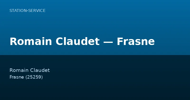 Romain Claudet — Frasne