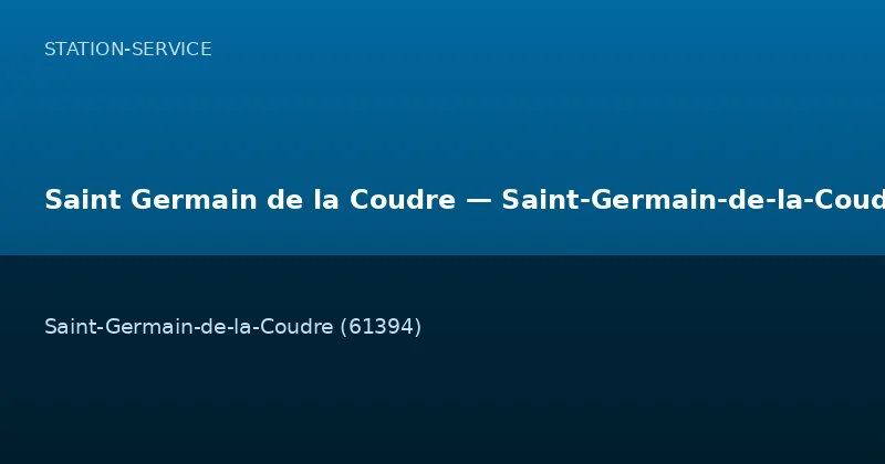 Saint Germain de la Coudre — Saint-Germain-de-la-Coudre