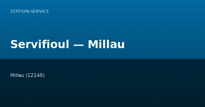 Servifioul — Millau
