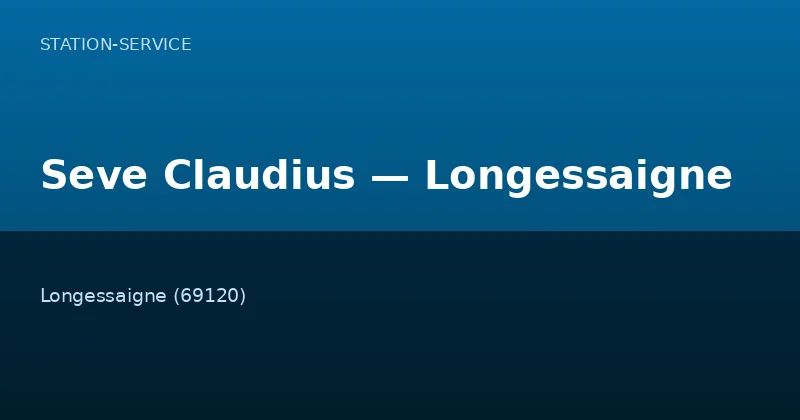 Seve Claudius — Longessaigne
