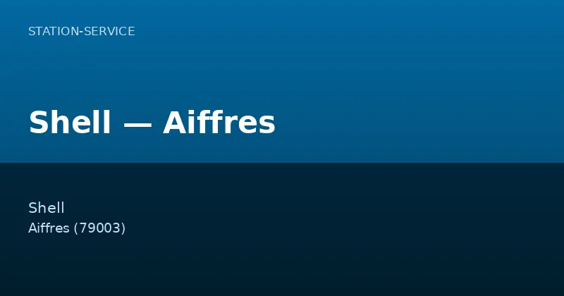 Shell — Aiffres