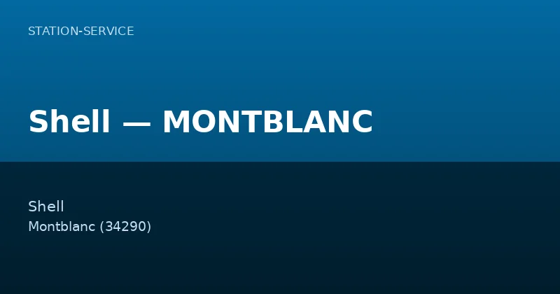 Shell — MONTBLANC