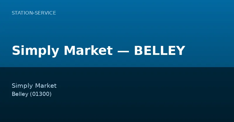 Simply Market — BELLEY