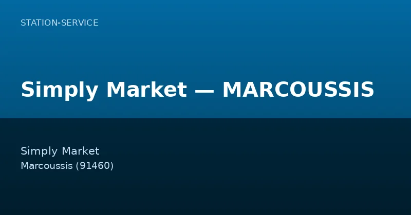 Simply Market — MARCOUSSIS