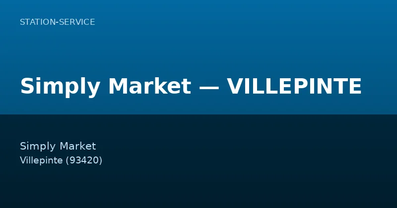 Simply Market — VILLEPINTE