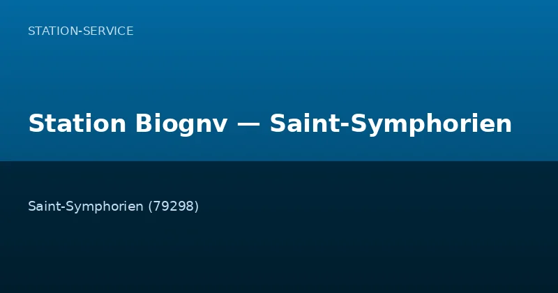 Station Biognv — Saint-Symphorien