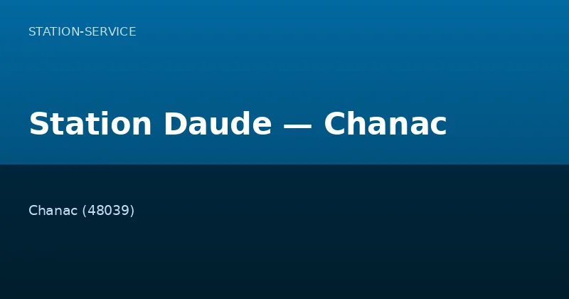 Station Daude — Chanac