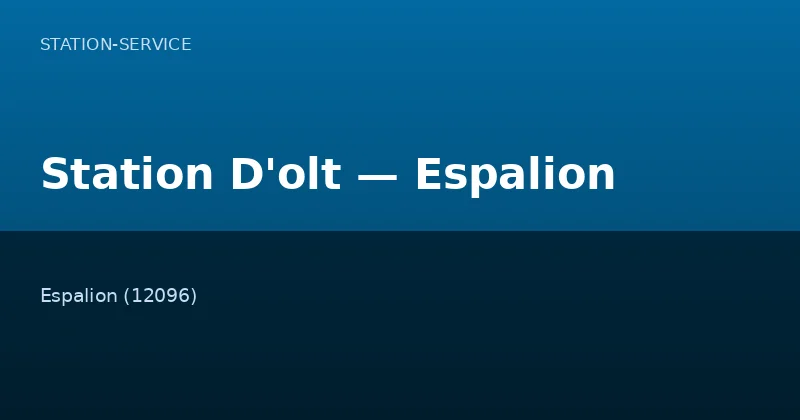 Station D'olt — Espalion