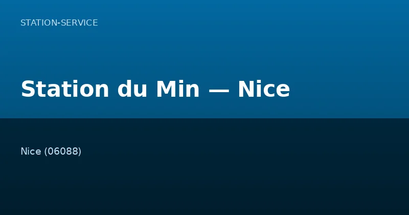 Station du Min — Nice