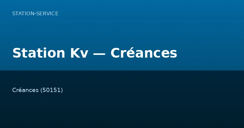 Station Kv — Créances
