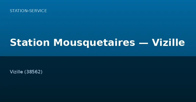 Station Mousquetaires — Vizille