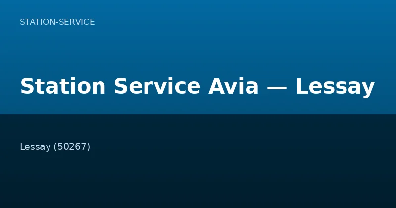 Station Service Avia — Lessay
