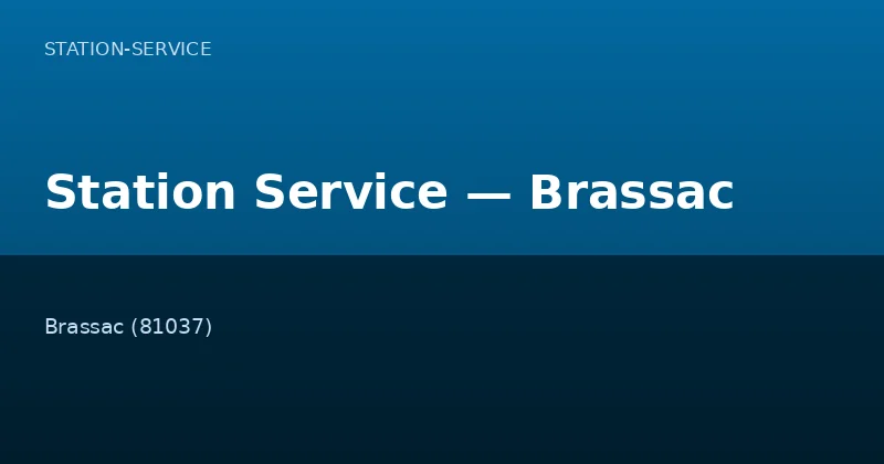Station Service — Brassac