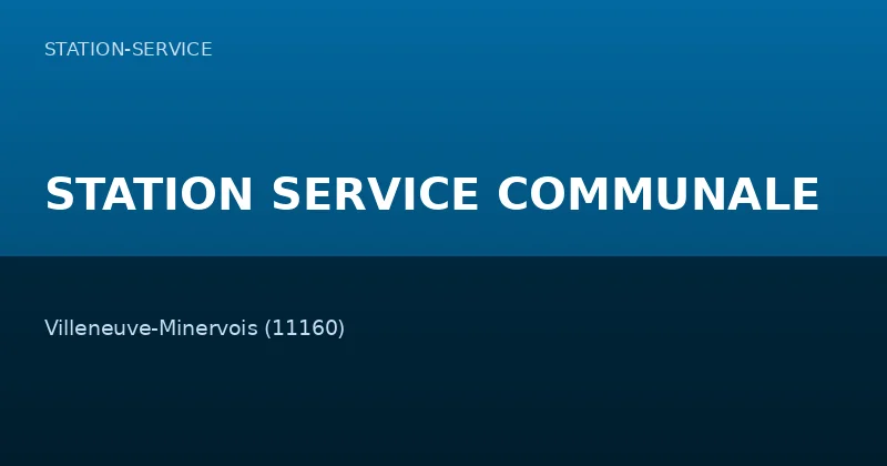 STATION SERVICE COMMUNALE