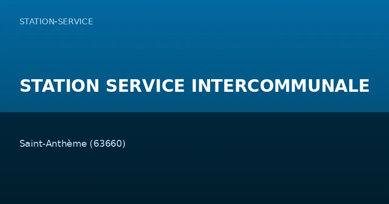 STATION SERVICE INTERCOMMUNALE