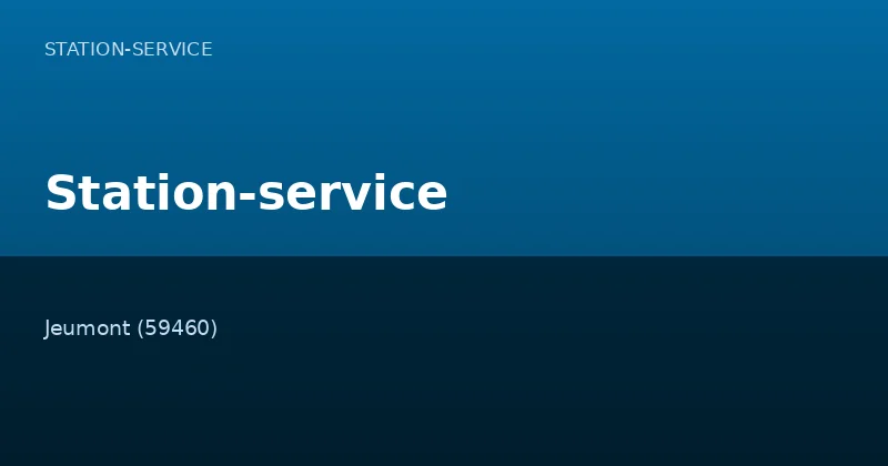 Station-service — Station-Service à Jeumont