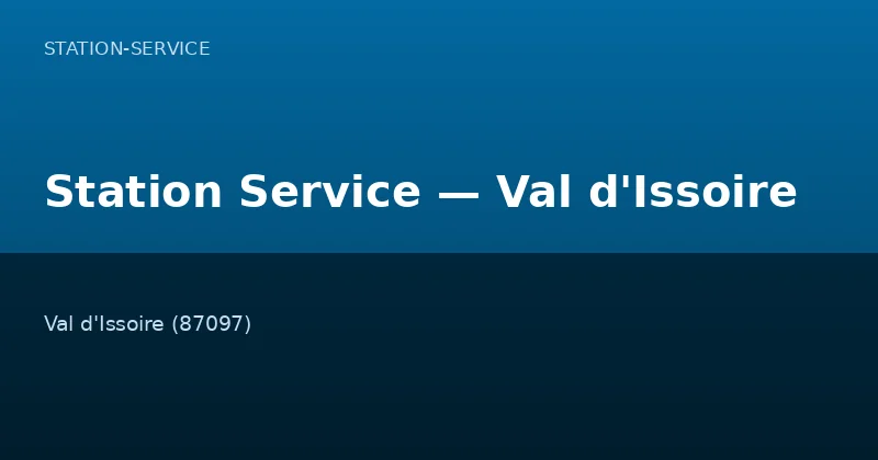 Station Service — Val d'Issoire