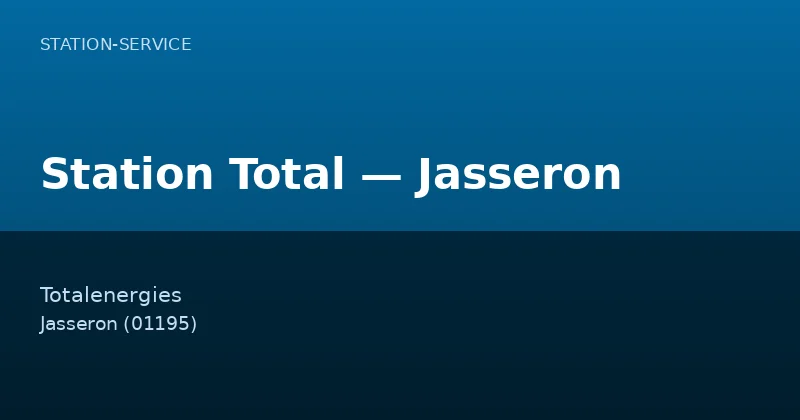 Station Total — Jasseron