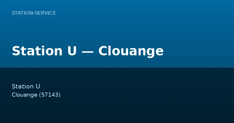 Station U — Clouange