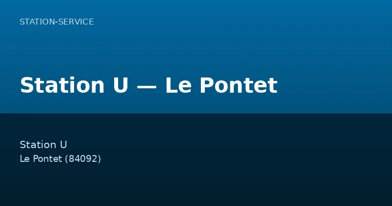 Station U — Le Pontet