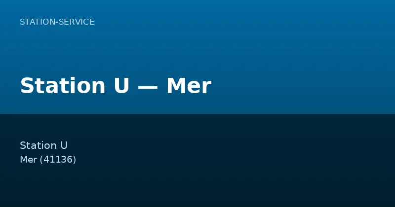 Station U — Mer