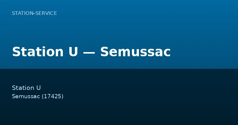 Station U — Semussac