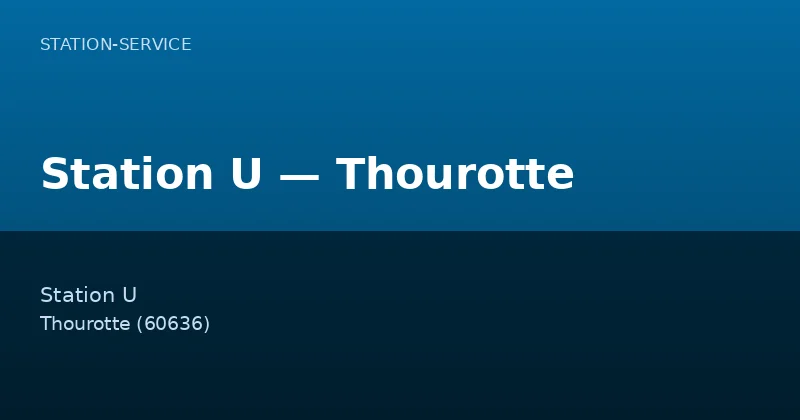Station U — Thourotte